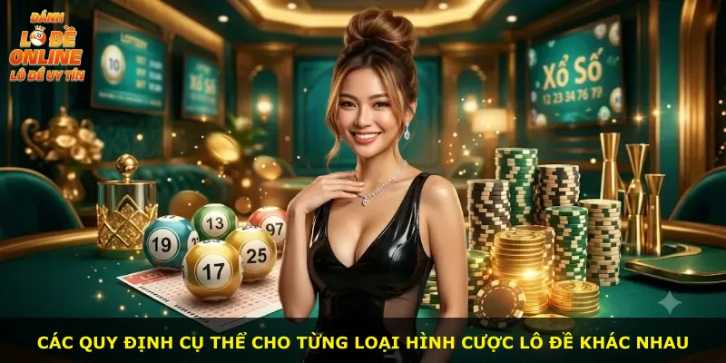 Các quy định cụ thể cho từng loại hình cược lô đề khác nhau