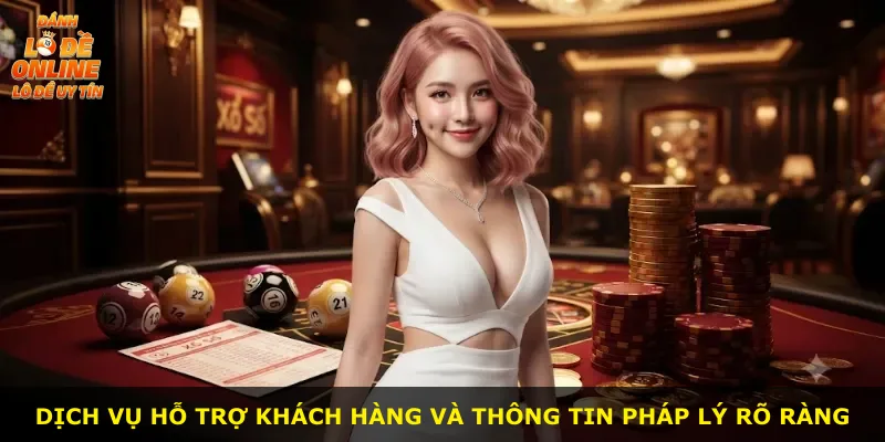 Dịch vụ hỗ trợ khách hàng và thông tin pháp lý rõ ràng