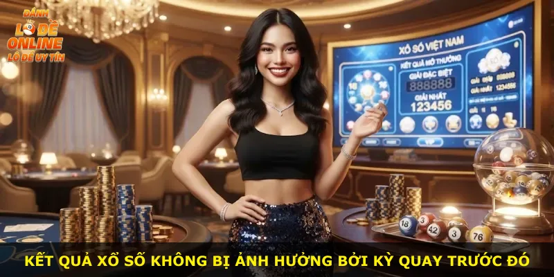 Kết quả xổ số không bị ảnh hưởng bởi kỳ quay trước đó