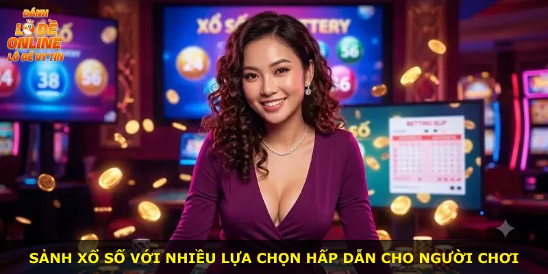 Sảnh xổ số với nhiều lựa chọn hấp dẫn cho người chơi
